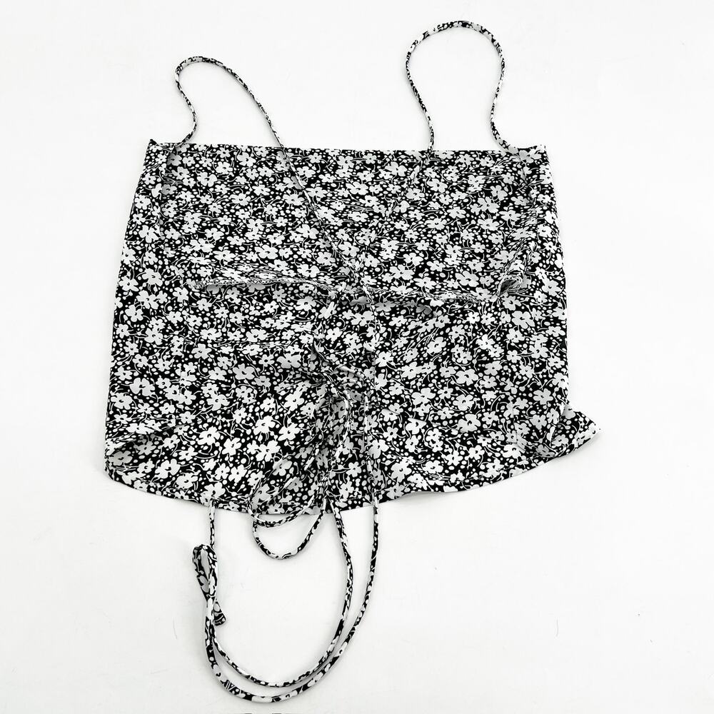 Urban Outfitters Floral Print Open Back Tank M - Picture 2 of 3